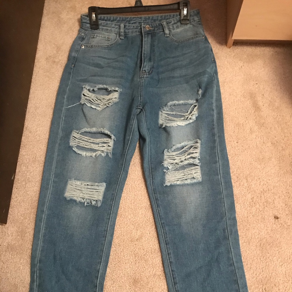 Distressed Baggy Jeans size 6 - Picture 3 of 4
